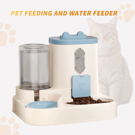 Fully Automatic 2in1 Cat Food Dispenser - Integrated Water And Food Feeding System