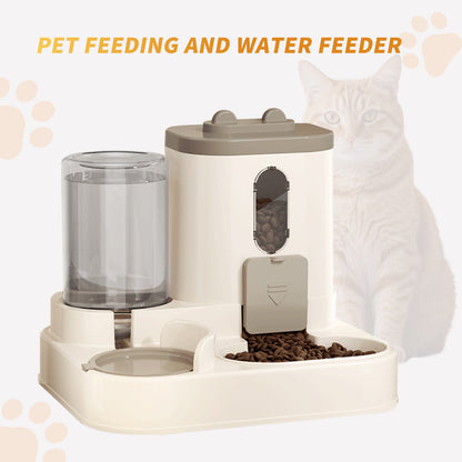 Fully Automatic 2in1 Cat Food Dispenser - Integrated Water And Food Feeding System