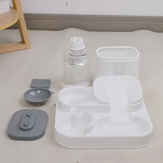Fully Automatic 2in1 Cat Food Dispenser - Integrated Water And Food Feeding System